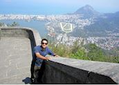 Jean Sebastien with Rio de Janeiro in the background